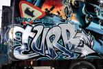 Volvo FL6 Turbo Zone Truck Art Car by Banksy 1988 года